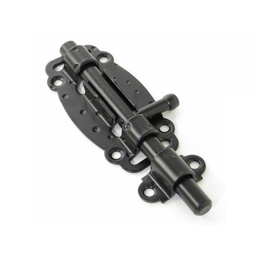 Задвижка дверная НОЭЗ ЗД-100-Кр черный матовый