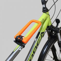 Замок навесной всепогодный АВАНГАРД ПИТОН 626 ОРАНЖЕВЫЙ с креплением на раму (силикон)