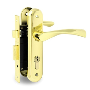 Замок врезной с ручками PALLADIUM ЗВ-AL 1613 GP золото