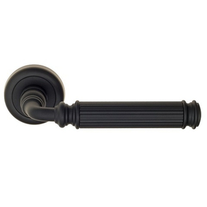 Дверная ручка на круглом основании Fratelli Cattini "ENCIA" D1-NM матовый черный