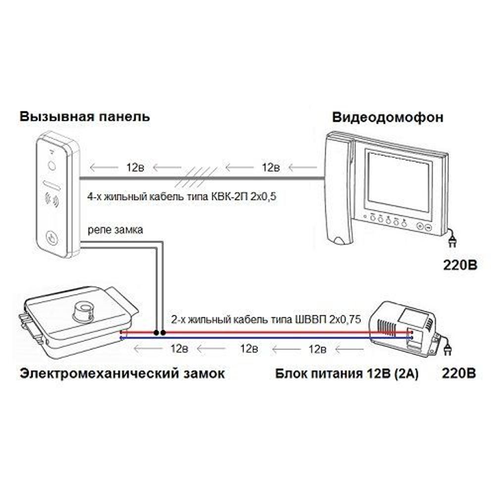 Замок электромеханический TANTOS TS-EL2369 Classic универс.