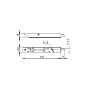 Упор торцевой FUARO FB 140-16 WH белый /43485/