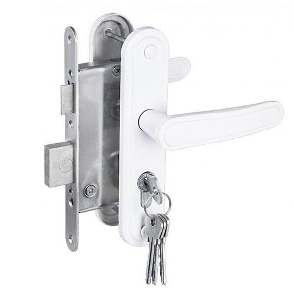 Замок врезной ЗЕНИТ ЗВ4-3.03 белый /4720/