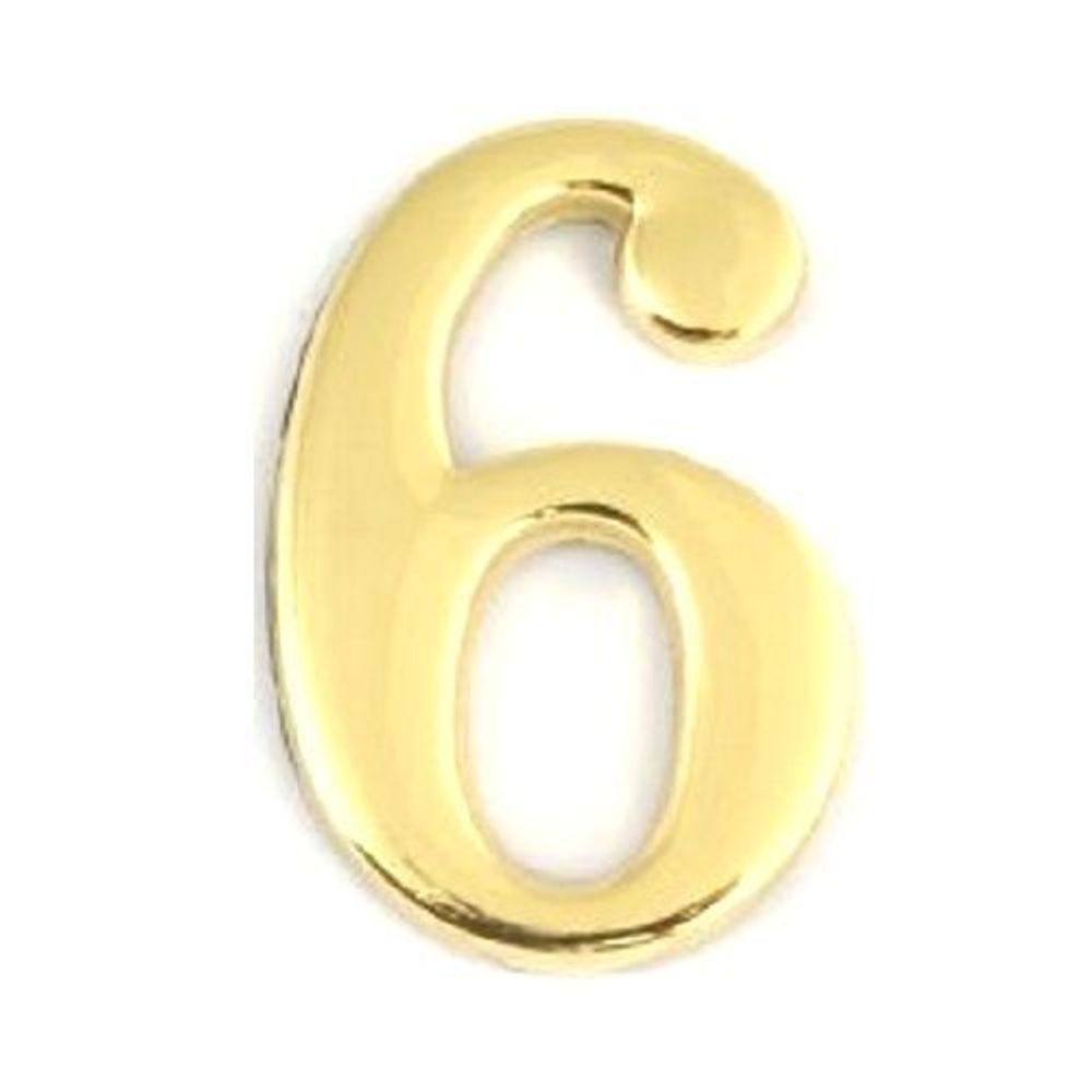 Цифра на клеевой основе АЛЛЮР БОЛЬШАЯ "6-9" золото (пластик)