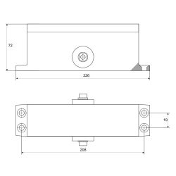 Доводчик дверной APECS DC-20.5/1200/120-A1-W белый