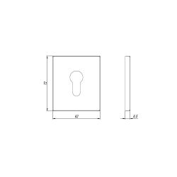 Декоративная накладка ARMADILLO ET Protector/USS SN мат.никель /42447/