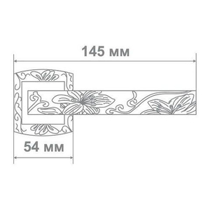 Ручка дверная Leo L3702-31 S/A антич.никель