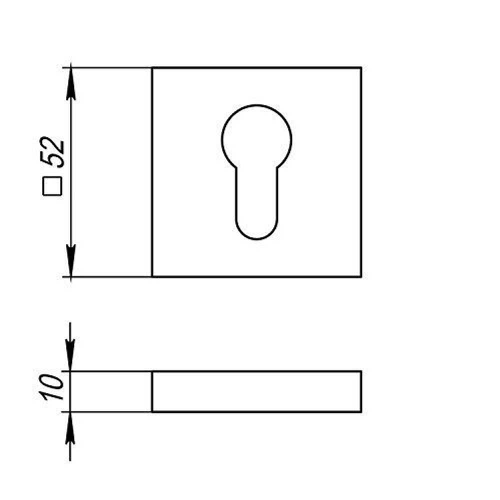 Накладка под цилиндр FUARO ET DM CF-17 кофе /33103/