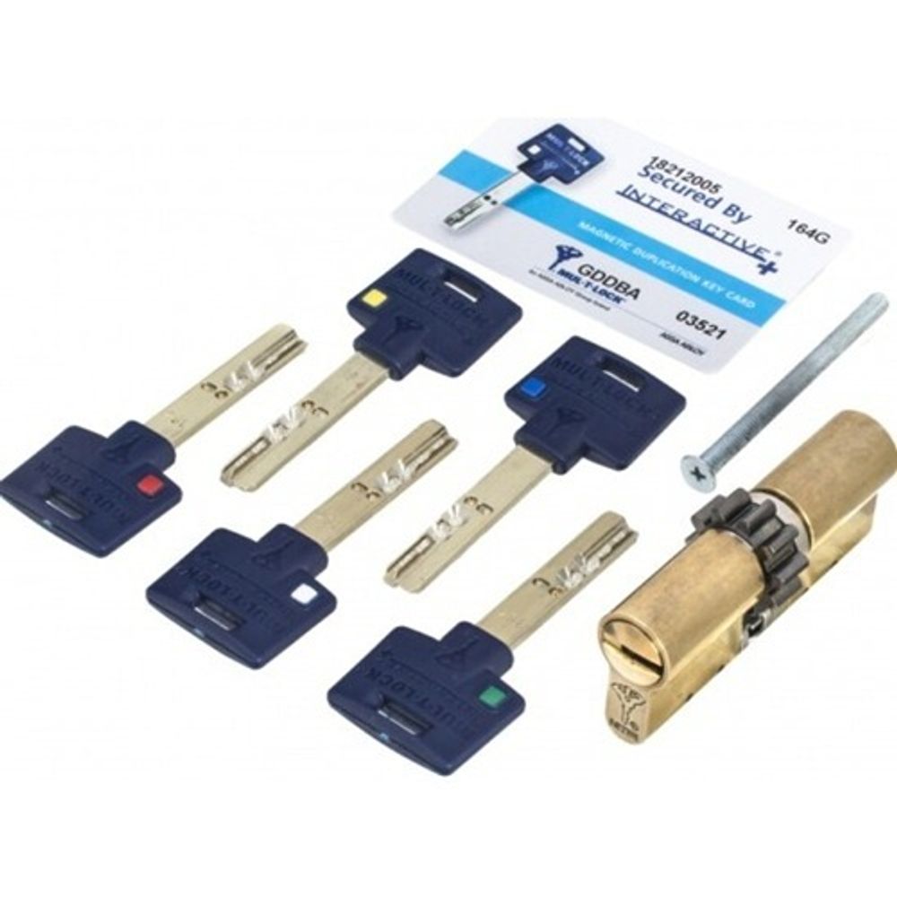 Цилиндровый механизм MUL-T-LOCK Interractive+ (33/43) шестеренка ключ/ключ