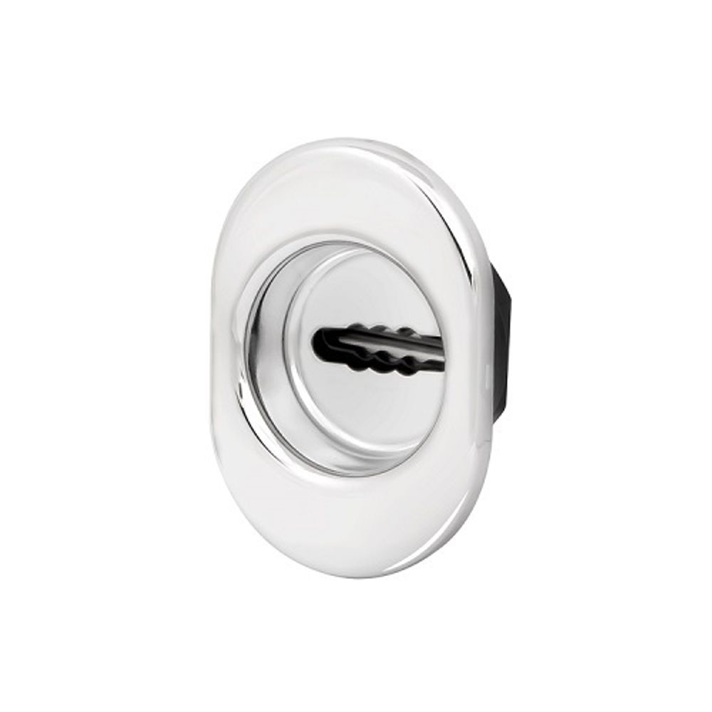 Декоративная накладка FUARO ESC 477 U (70х50) СP хром с подпружиненными шторками /41951/ (1 шт)