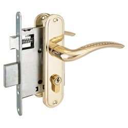 Замок врезной АЛЛЮР ЗВ4-132 GP латунь