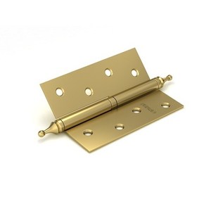 Петля дверная съемная FUARO 410-4 100х75х2,5 SB R мат.золото правая /18167/ (1 шт)