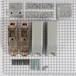 Верхняя и нижняя защелки DOORLOCK DL PD900FR/L, серебристые MG