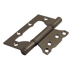 Петля универсальная без врезки PALLINI PFH 100x75x2,5 2BB SBN матовый черный никель (1шт.)