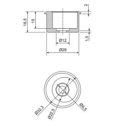 Эксцентрик APECS AE-01-29/23-A-M
