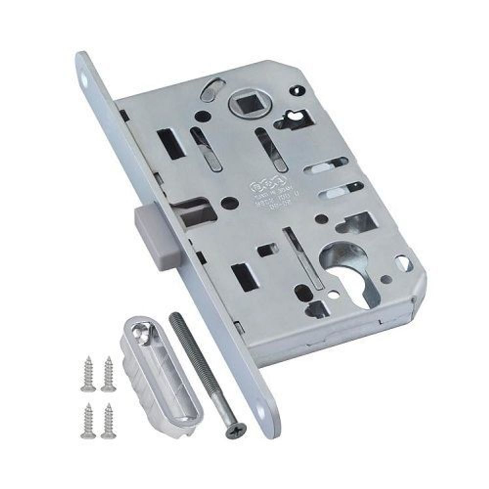 Замок межкомнатный под цилиндр AGB MEDIANA POLARIS B06103.50.06.567 (хром) /25601/