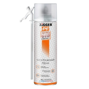 Пена монтажная бытовая "ZIGGER PF" SUPER COMPACT 230мл