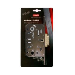 Замок межкомнатный AGB WC MEDIANA POLARIS B06102.50.12.567 (антич.бронза) /26389/