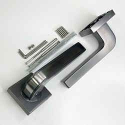 Ручка раздельная VETTORE R06.115 GR/SN графит/хром