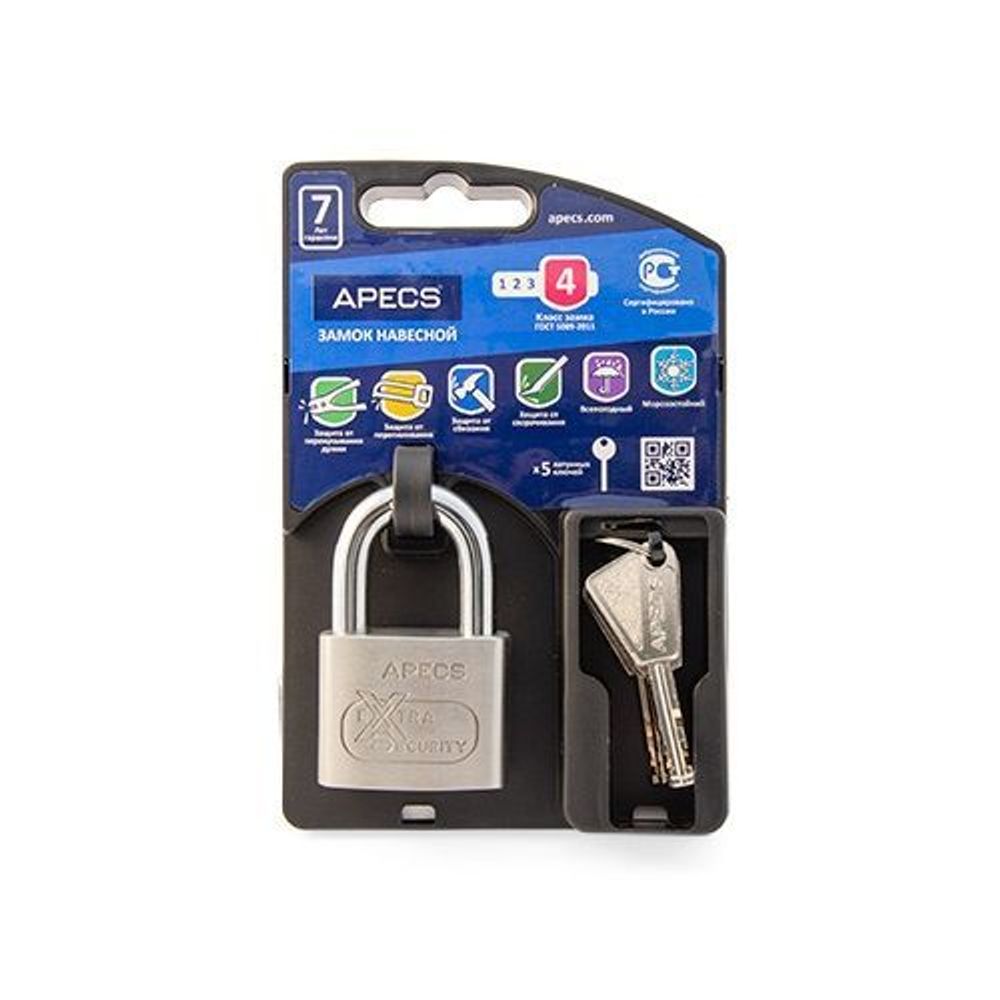 Замок навесной APECS Premier PDS-XS-50