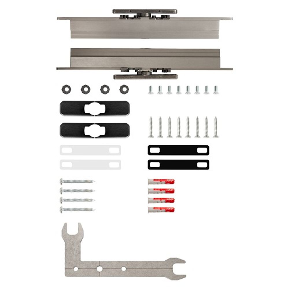 Комплект ARMADILLO для маятниковых дверей PIVOT (до 150 кг, доводчик, фиксация 90гр) /62831/