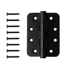 Петля дверная APECS 102*76-B2-INOX (R10) BLM черный (1шт)