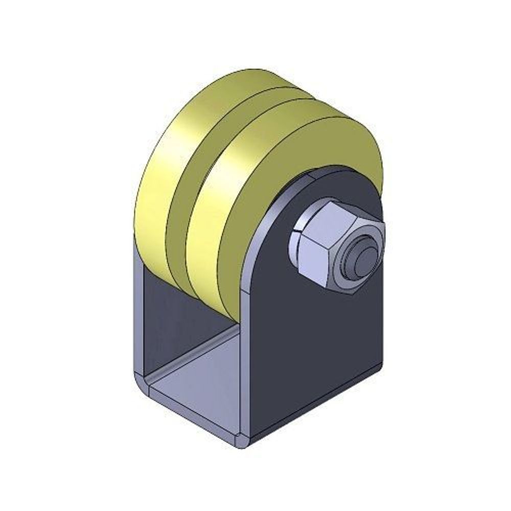 Ролик капролон d-50 под полосу на платформе