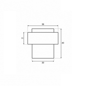 Упор дверной VETTORE 014 MBP черный матовый