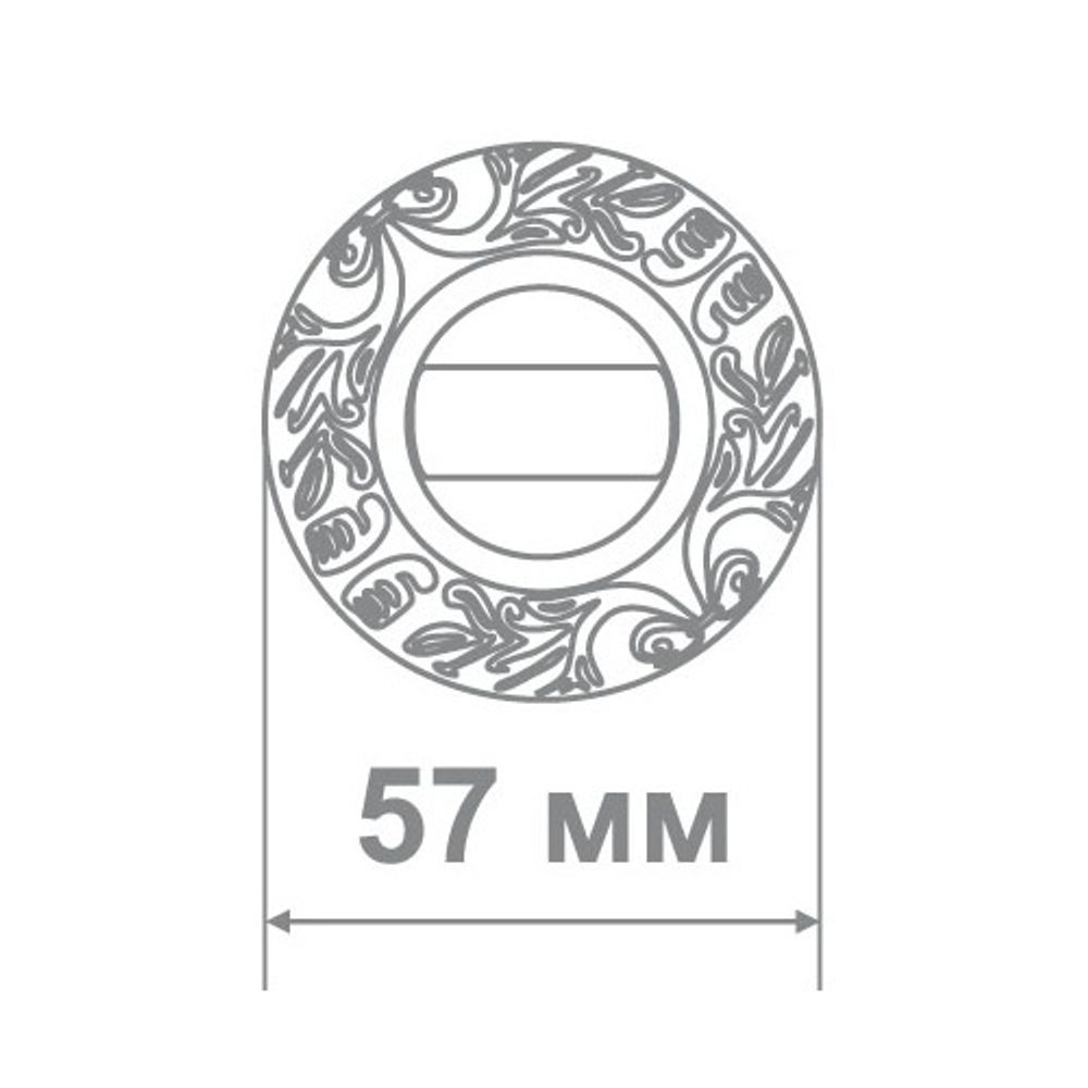 Накладка дверная Locker Q58 BAT CPW бежевый/хром