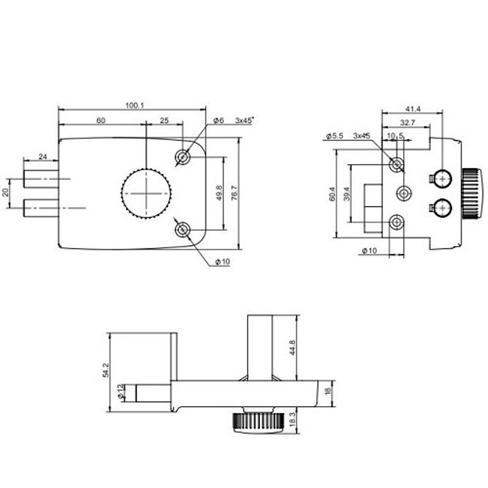 Замок накладной APECS R03-C-GR (аналог ЗН1-1 КЗ)