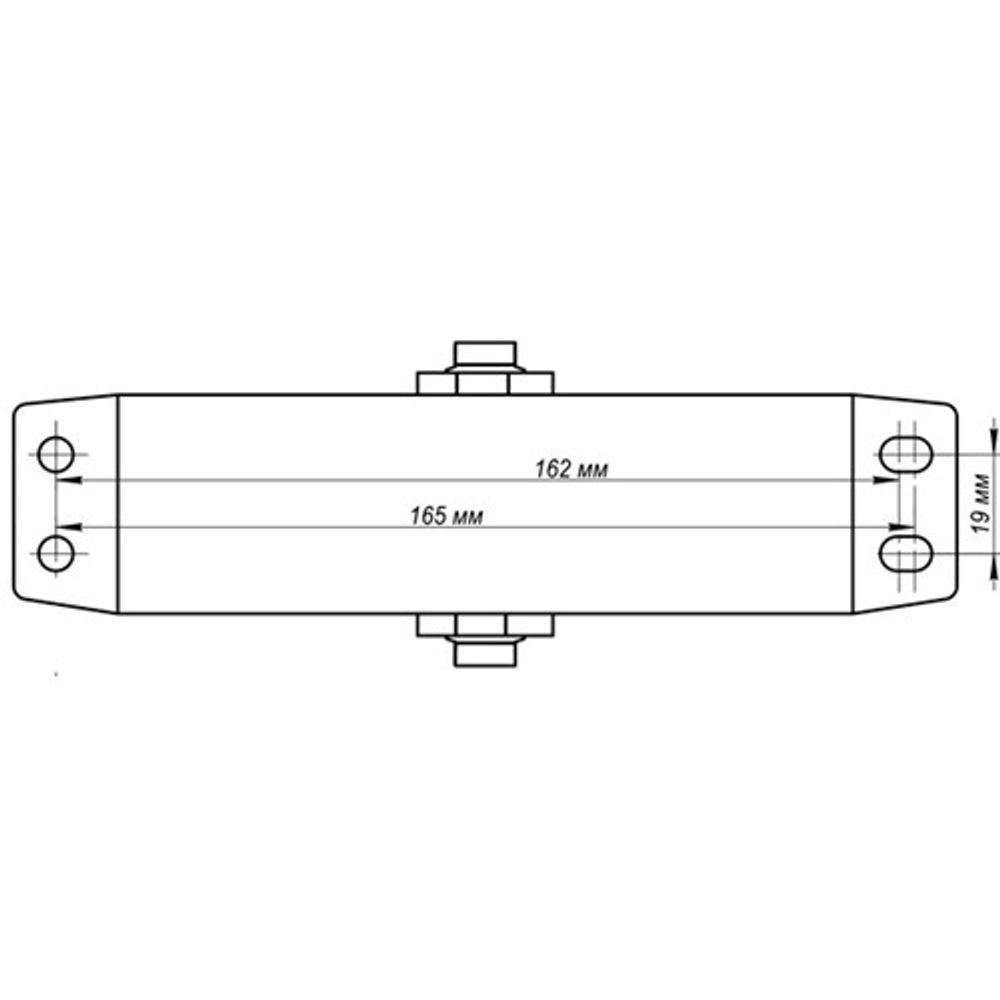 Доводчик дверной NOTEDO DC-080 black черный (60-120 кг)
