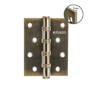 Петля дверная универсальная FUARO HEAVY IN4400U 100х75х3 мм AB бронза /46511/ (1шт)