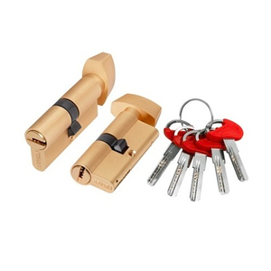 Цилиндровый механизм с вертушкой FUARO D-PRO502/70 mm (30+10+30) SSG-39 сатин.золото 5кл. /48319/