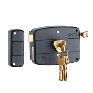 Замок накладной MSM RL 12-B  BK черный