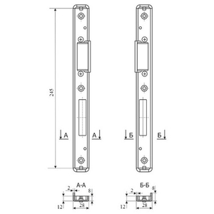 Ответная планка к ГАРДИАН (регулируемая правая) PROFI 11.535