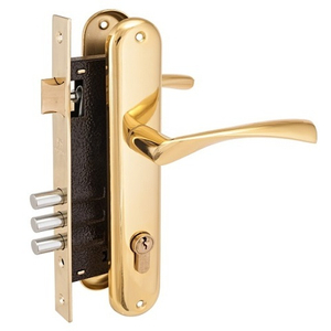 Замок врезной АЛЛЮР 0203 GP латунь