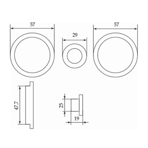 Ручка для раздвижных дверей Light SN мат.никель