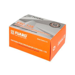 Накладка под сувальдный ключ FUARO ESC-13S с автомат. шторками BL-24 черный /42351/ (1 шт)