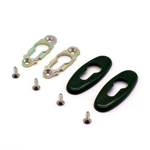 Накладки на цилиндр замка для дверей (пара) STUBLINA 1031.04.313 черный (RAL 9005)