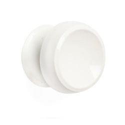 Ручка-кнопка металлическая РК-1 белая