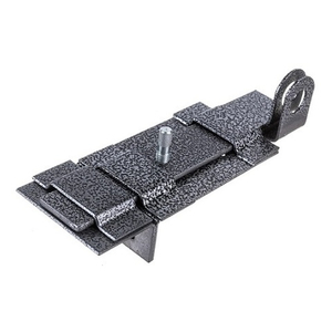 Засов накладной "Делга" (серый) с проушиной