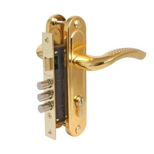 Замок врезной APECS 1027/60 G/GM золото/мат.золото