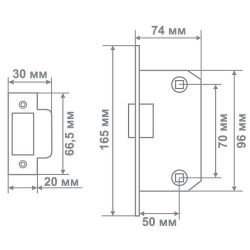 Механизм МЕДИО BAT 7050 oval (овал) SN никель