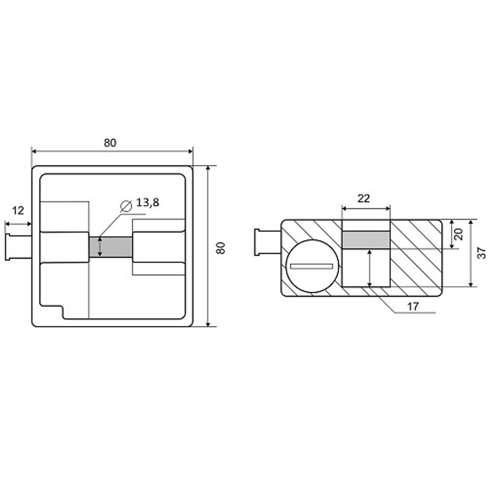 Замок навесной PALLADIUM 605S