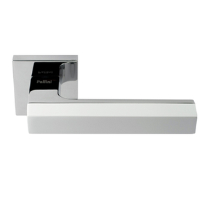 Ручка дверная PALLINI "Дубай" PAL-Z01-S PC/White (полированный хром/белый)
