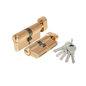 Цилиндровый механизм с вертушкой FUARO 100 ZM 70 (30+10+30) SSG сатин.золото 5 кл. /47935/