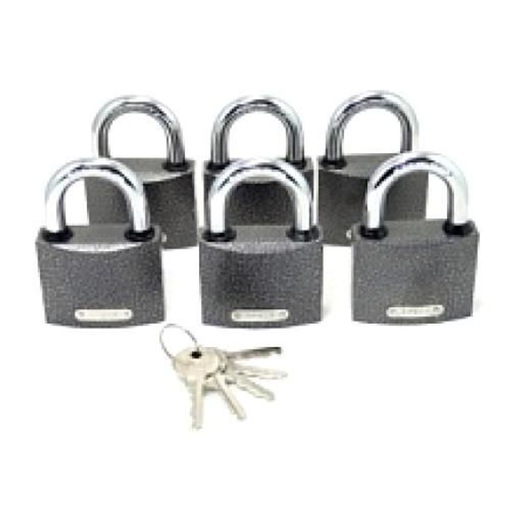 Замки навесные APECS PD-01-63 (6 замков + 5 кл.)
