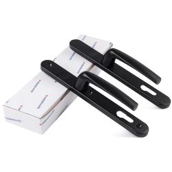 Комплект ручек на планке DORMA bremen 92/30/8мм черный (RAL 9005)