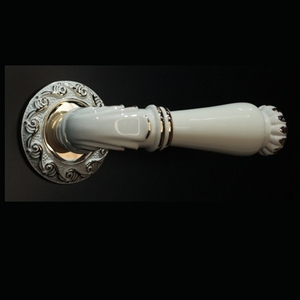 Ручка раздельная ALEMAR A8230-20 CREAM PAINT GP/CREAM CERAMIC золото/беж.керамика