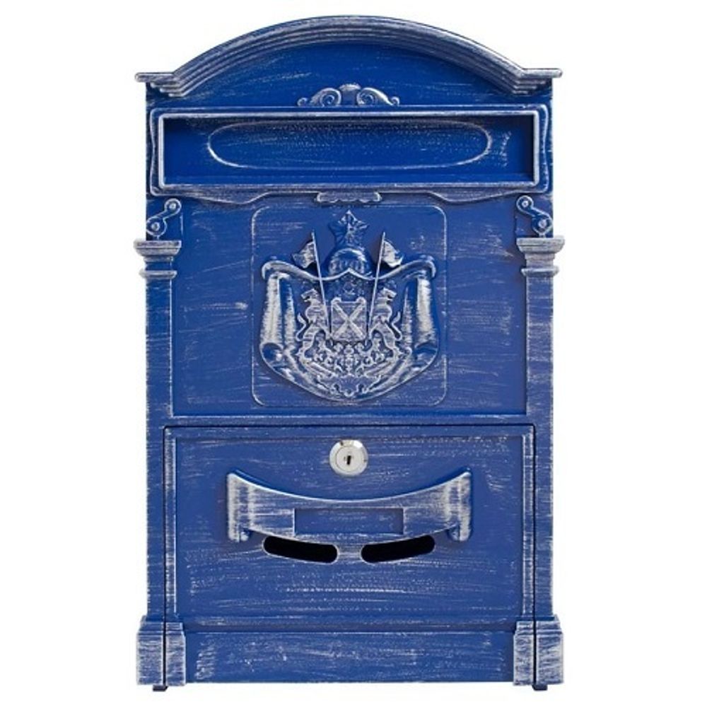 Ящик почтовый АЛЛЮР №4010В антик синий